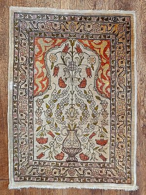 Hereke Seide  0,64x0,48 cm