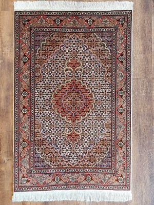 Täbriz Mahi Mit Seide 123x0,80 cm