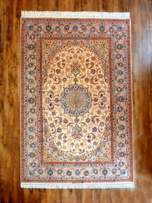 Isfahan mit Seide 3,07x2,07